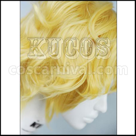 Karneval Yogi Short Golden Cosplay Wig coscarnival,Tip Styling