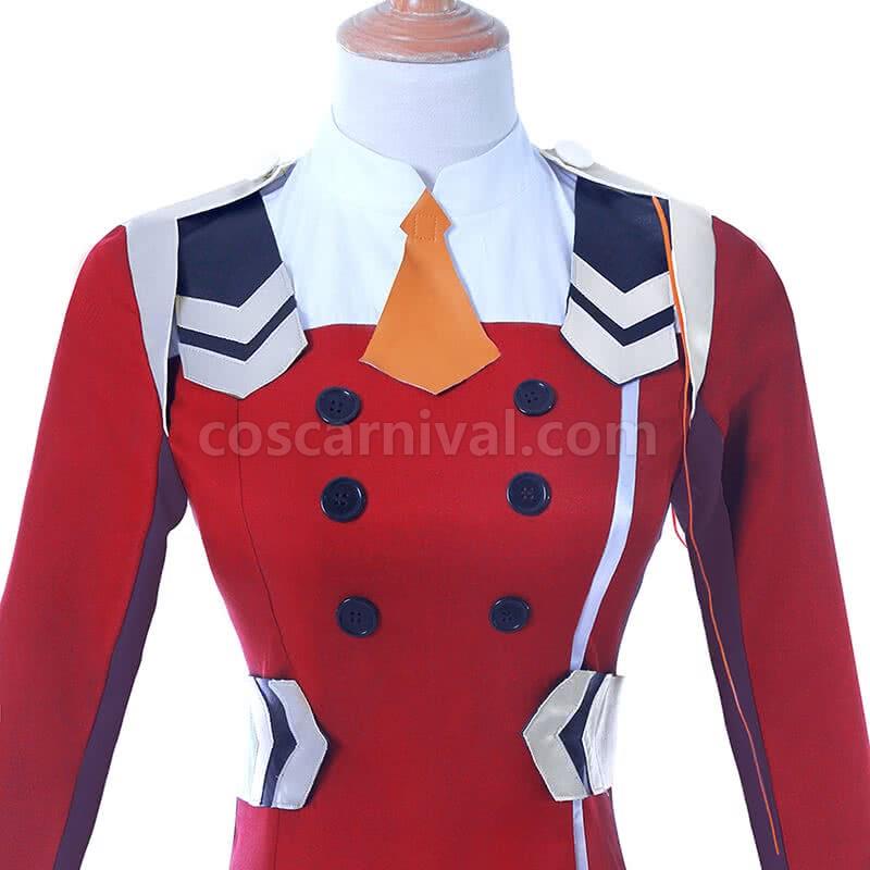 DARLING in the FRANXX 02 Zero Two 여성 풀 세트 코스프레 의상