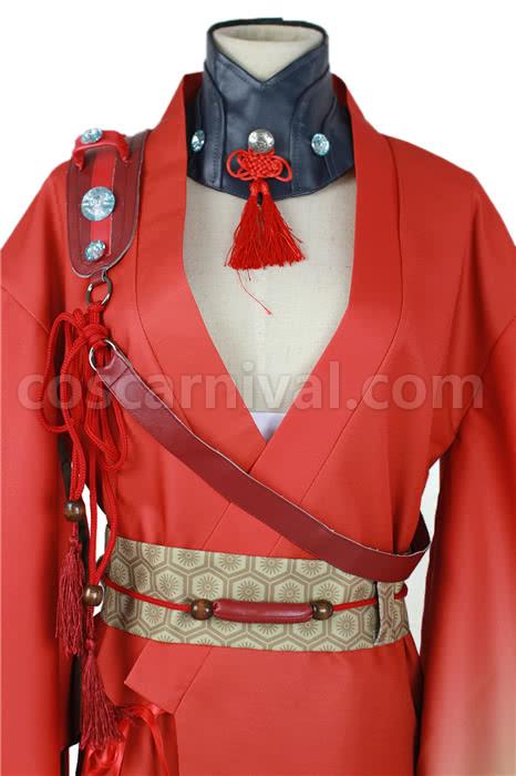 Dramatical Murder Koujaku Printing Vibration Sleeve Kimono Red Cosplay Costume coscarnival