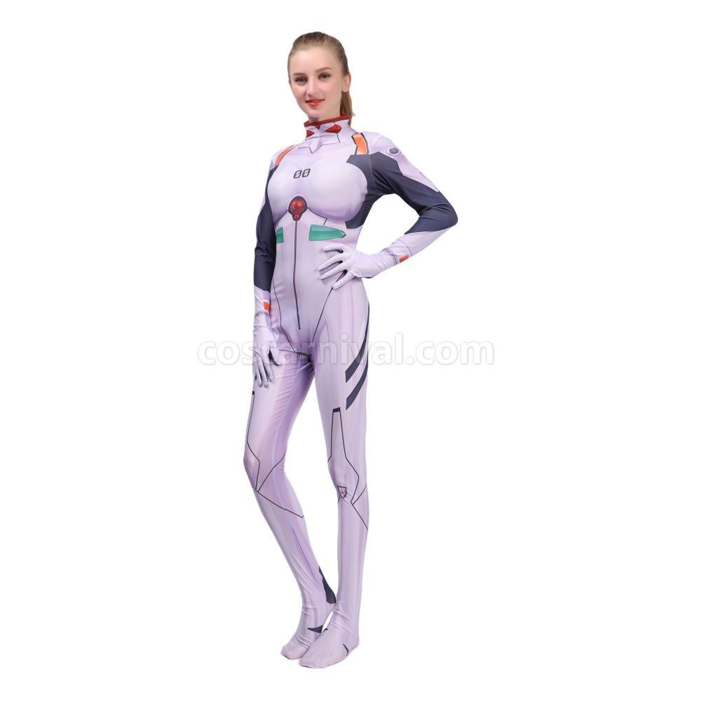 EVA Ayanami Rei Asuka Langley Soryu Combat Suit JumpSuit Cosplay Costume coscarnival