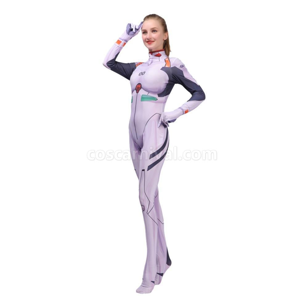 EVA Ayanami Rei Asuka Langley Soryu Combat Suit JumpSuit Cosplay Costume coscarnival