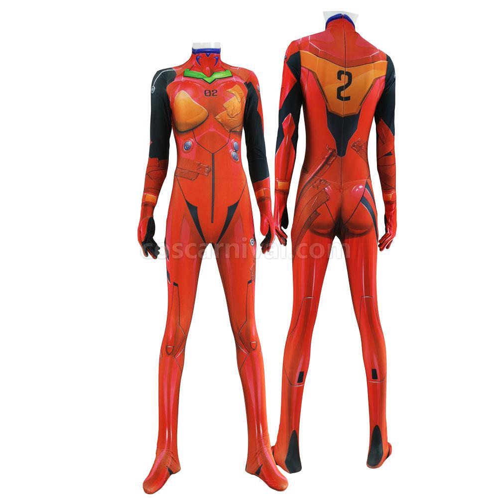 EVA Ayanami Rei Asuka Langley Soryu Combat Suit JumpSuit Cosplay Costume coscarnival