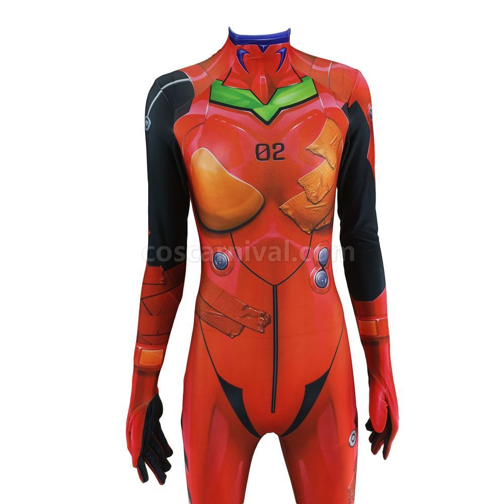 EVA Ayanami Rei Asuka Langley Soryu Combat Suit JumpSuit Cosplay Costume coscarnival