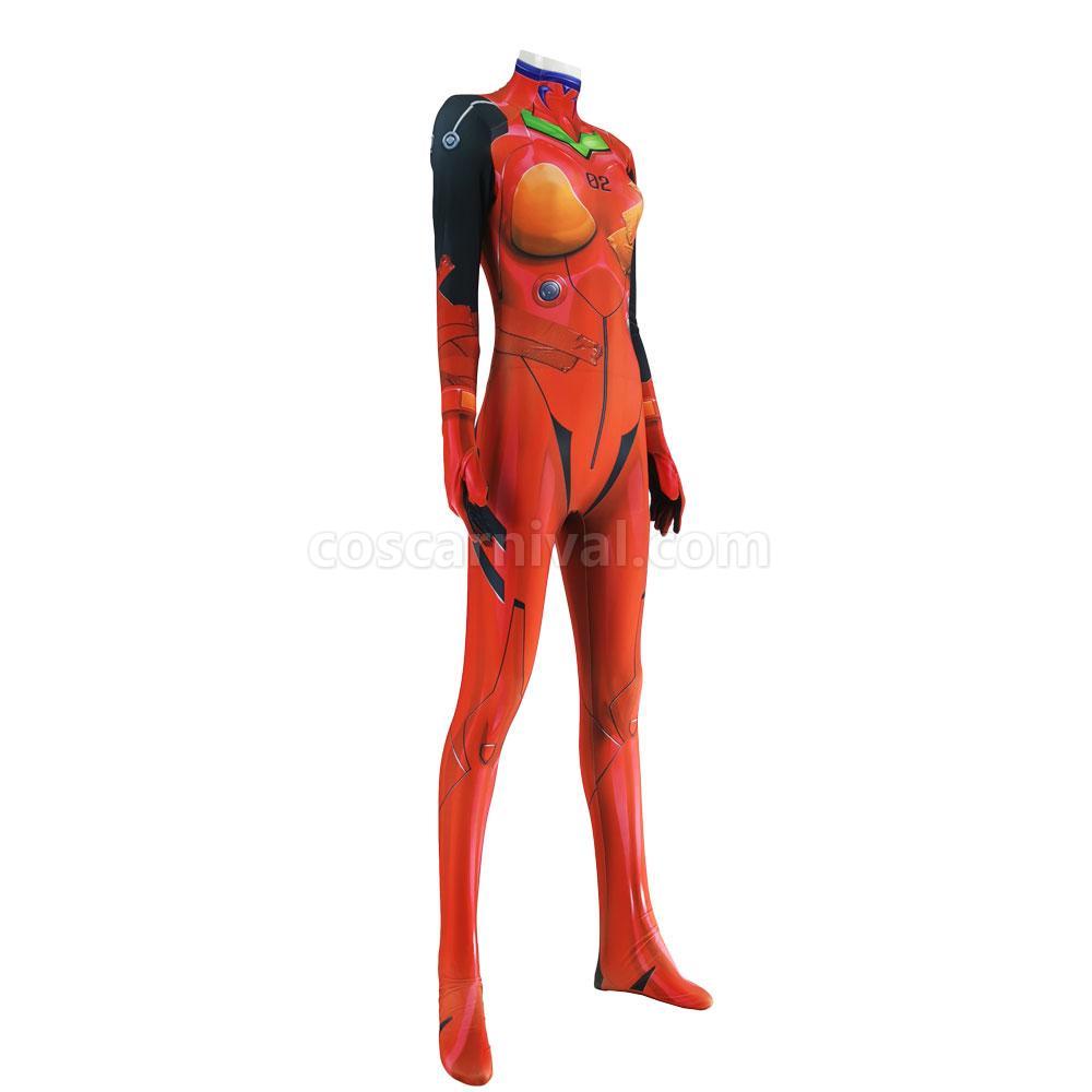 EVA Ayanami Rei Asuka Langley Soryu Combat Suit JumpSuit Cosplay Costume coscarnival