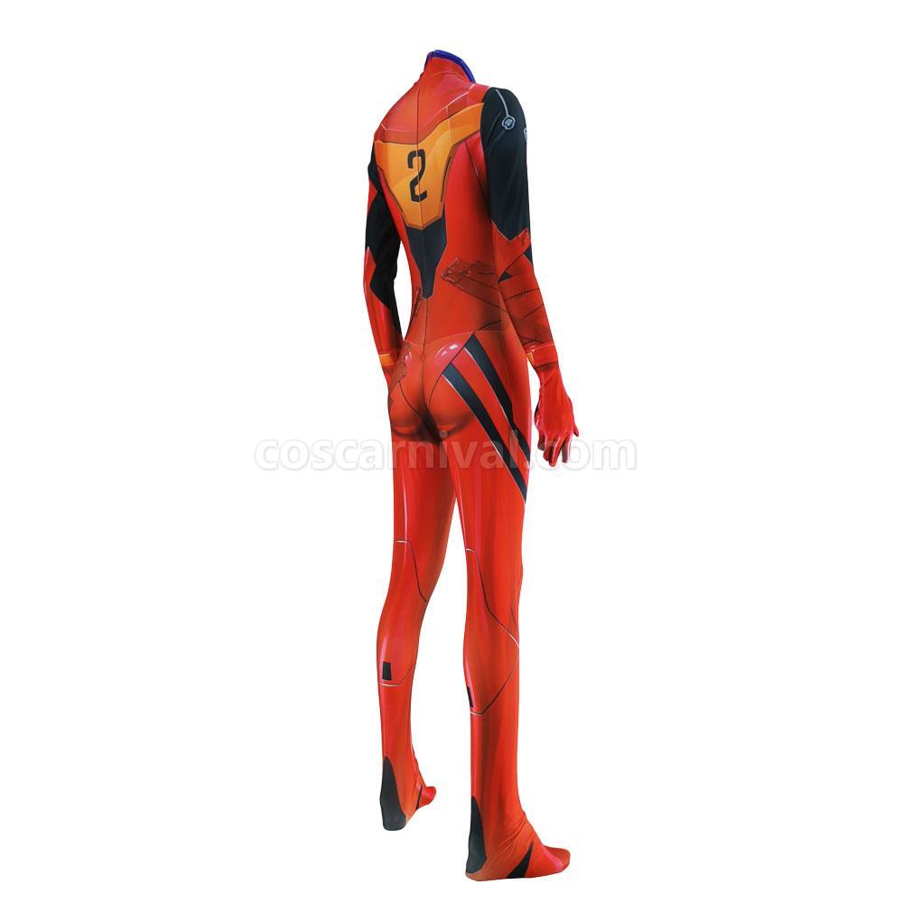 EVA Ayanami Rei Asuka Langley Soryu Combat Suit JumpSuit Cosplay Costume coscarnival