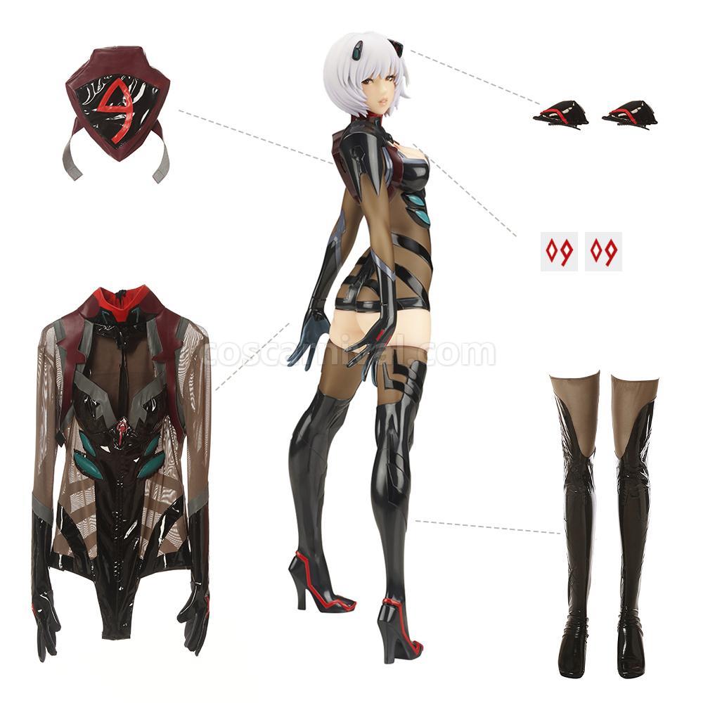 EVA Ayanami Rei Combat Suit Cosplay Costume coscarnival
