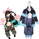 Fire Force Kotatsu Tamaki Uniform Cosplay Costume, front view