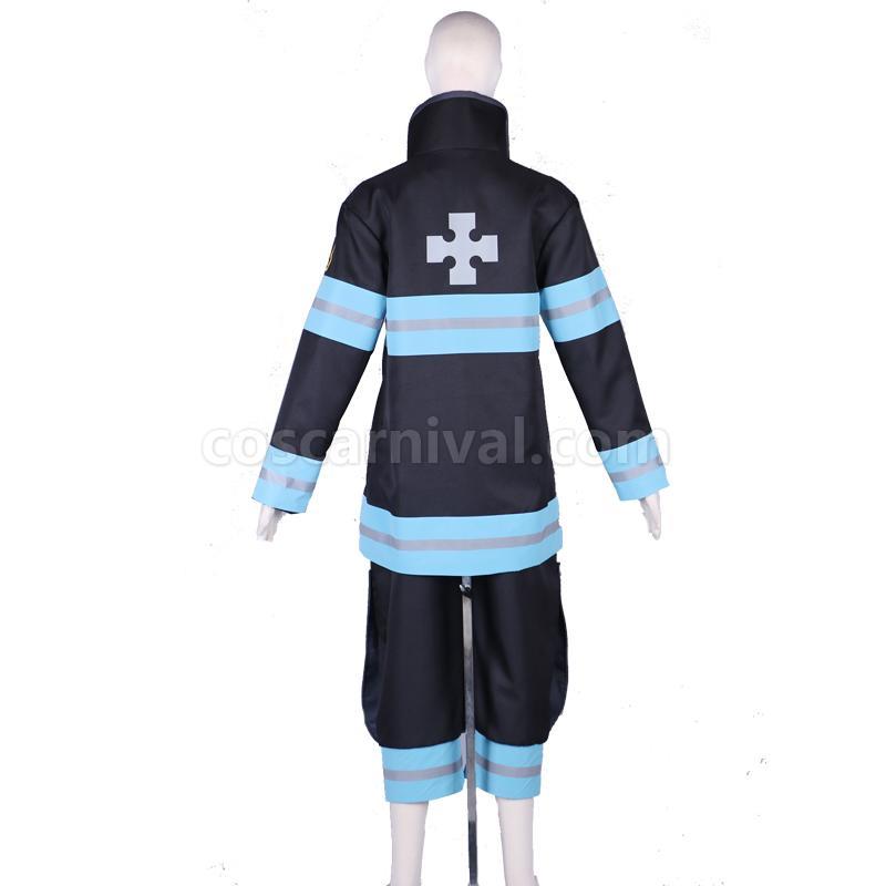 Fire Force Kotatsu Tamaki Uniform Cosplay Costume, back view