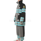 Fire Force Kusakabe Shinra And Hat Gloves Cosplay Costume, side view