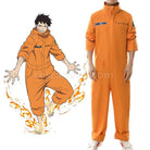 Fire Force kusakabe shinra Full member Cosplay Costume, front view