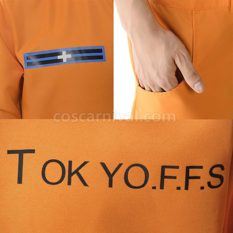 Fire Force kusakabe shinra Full member Cosplay Costume, print detail