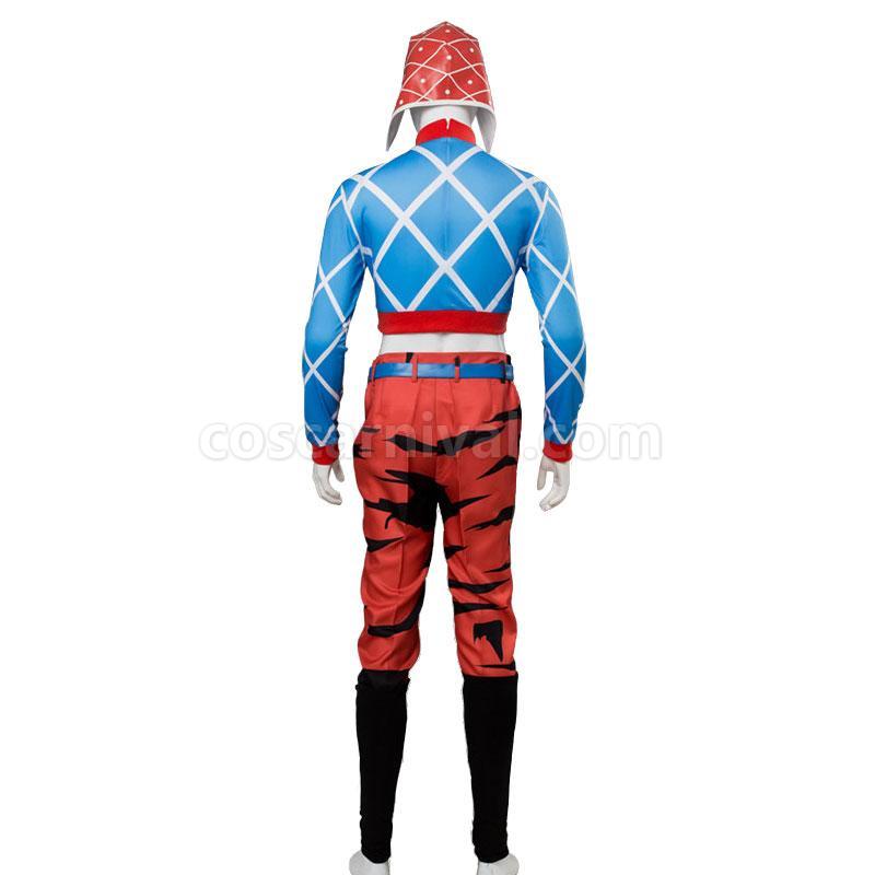 Guido Mista Full Sets Cosplay Costume, back view