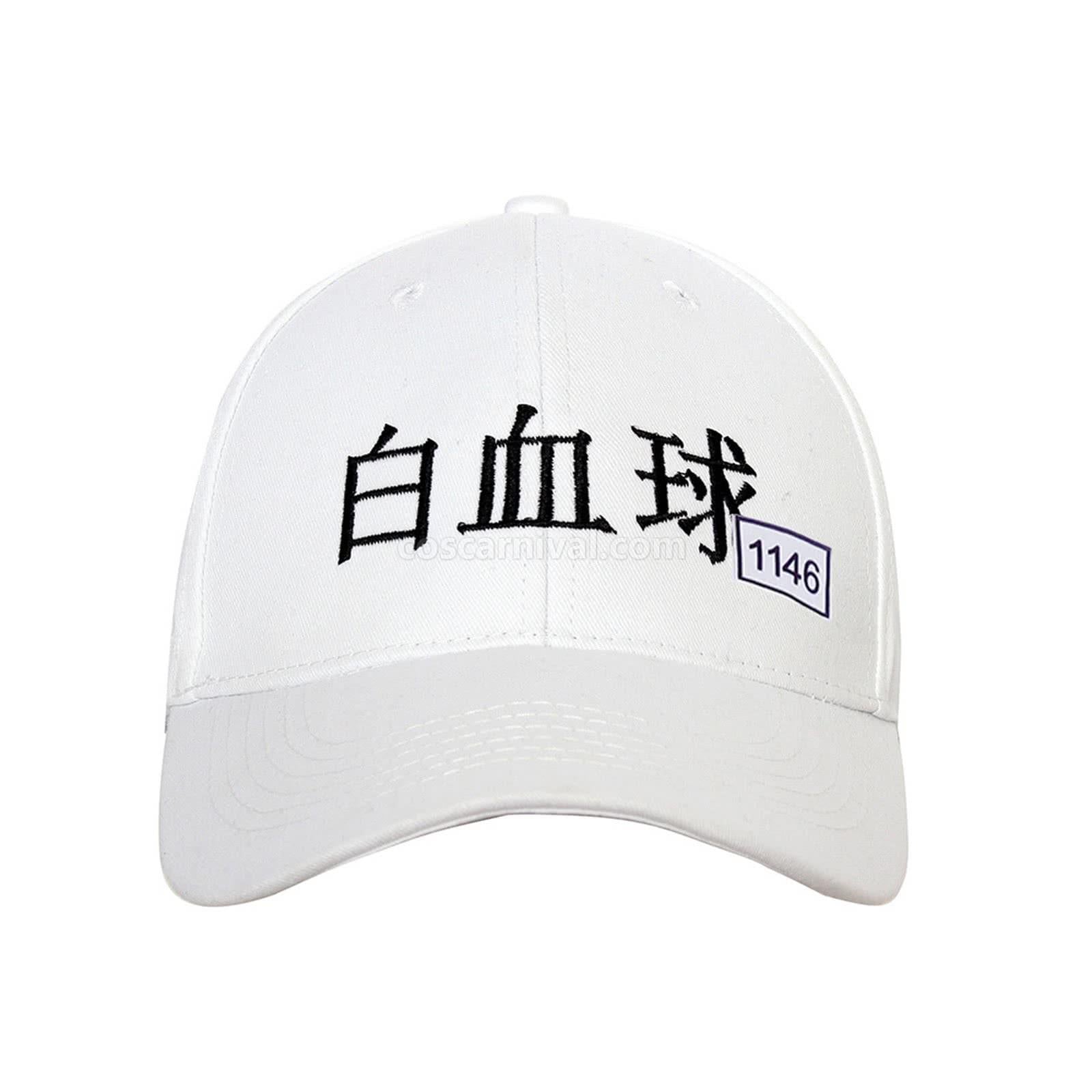 Hataraku Saibou Cells At Work White Blood Cell U-1146 Hat Cosplay Costume