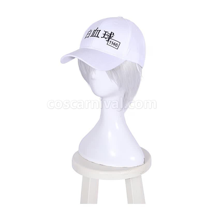 hataraku saibou cells at work white blood cell u 1146 short white wigs custom cosplay