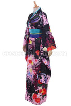 Hell Girl Enma Ai kimono Cosplay Costume, side view
