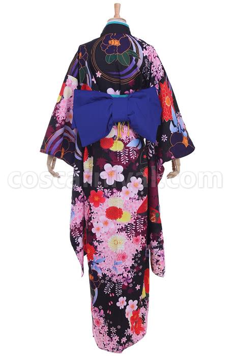 지옥 소녀 Enma Ai 기모노 코스프레 의상 coscarnival