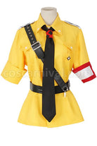 Hellsing Seras Victoria Yellow Dress Uniform Cosplay Costume, front view