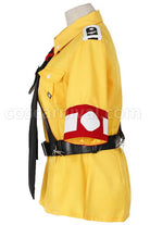 Hellsing Seras Victoria Yellow Dress Uniform Cosplay Costume, side view