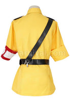 Hellsing Seras Victoria Yellow Dress Uniform Cosplay Costume, back view