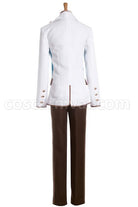 High School Star Musical Nayuki Tooru White Cosplay Costume, back view