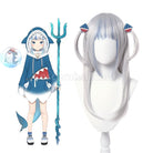 Blue cosplay wig from Pokémon, front view