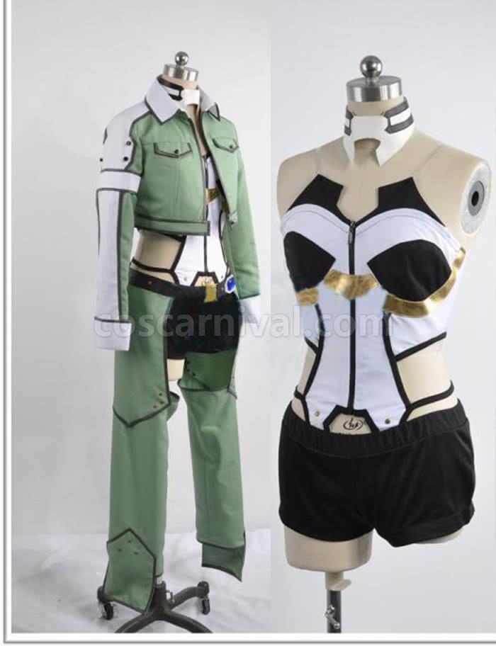 Hot Sword Art Online Sinon Female Outfits Cosplay Costume coscarnival