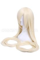 human computer angel supper long straight light blonde wigs costume