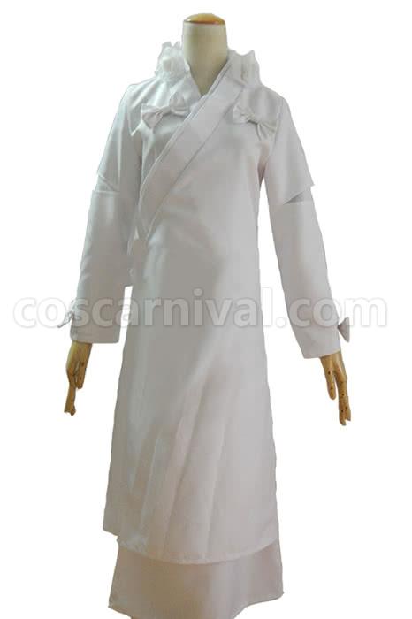 Inuyasha Kanna White Kimono Cosplay Costume