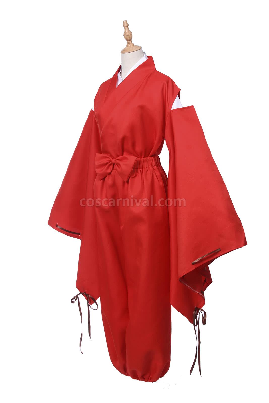InuYasha Red Kimono Cosplay Costume
