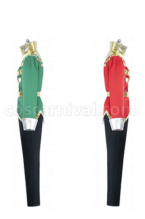 Kaizoku Sentai Gokaiger Red and green Cosplay Costume