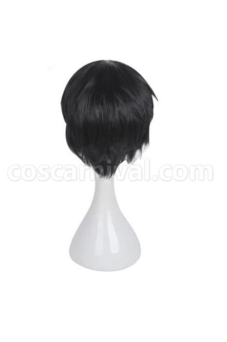 kakegurui kaede manyuda short black men wigs costume