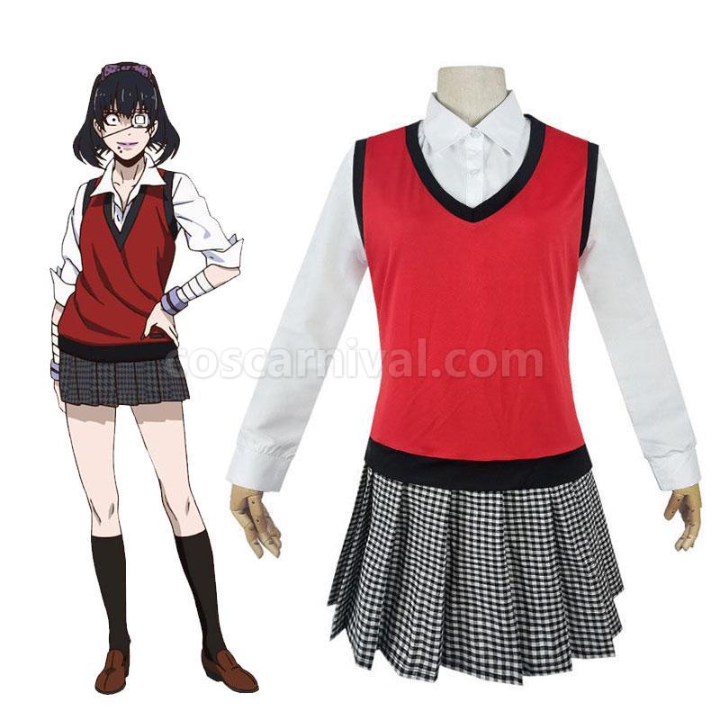 Kakegurui Midari Ikishima Uniform Cosplay Costumes