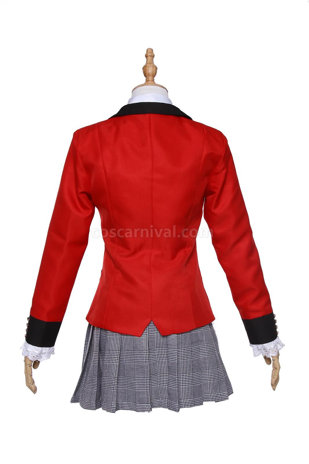 Kakegurui Momobami Kirari Red Uniform Cosplay Costume