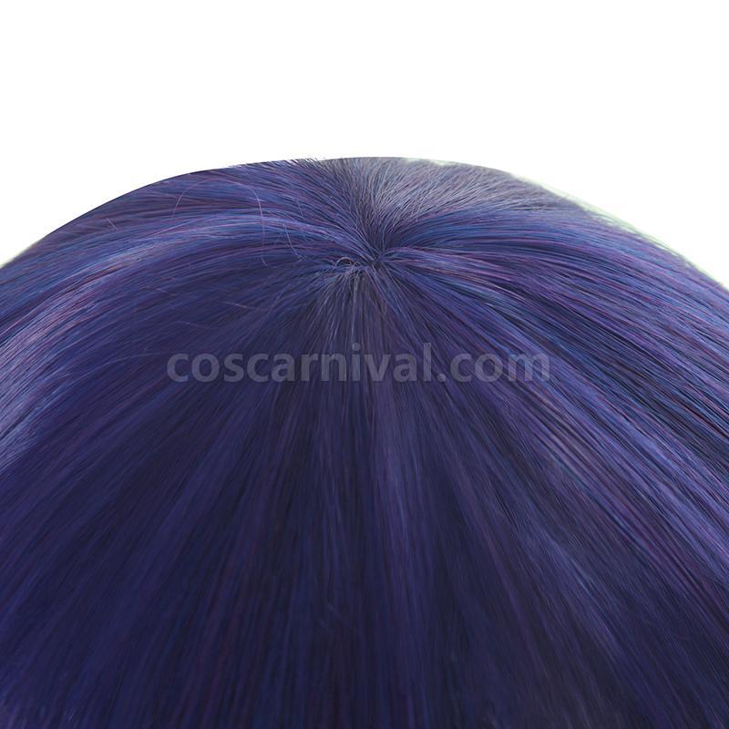 kakegurui sayaka igarashi purple mixed blue long straight wigs anime costumes