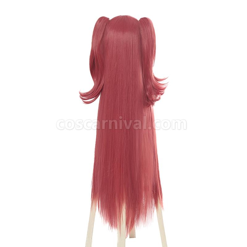 kakegurui yumemite yumemi 100cm long pink straight wigs cosplay costumes