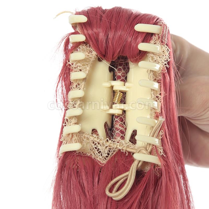 kakegurui yumemite yumemi 100cm long pink straight wigs cosplay costumes