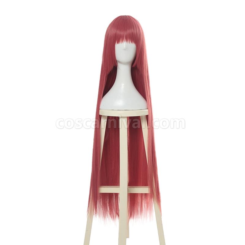 kakegurui yumemite yumemi 100cm long pink straight wigs cosplay costumes