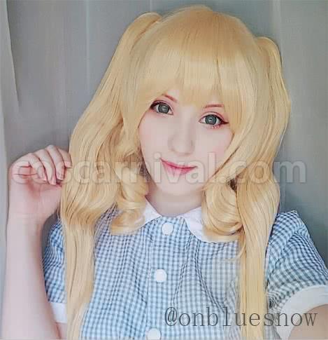 kill la kill nui wallpaper long culry blonde synthetic wigs custom cosplay