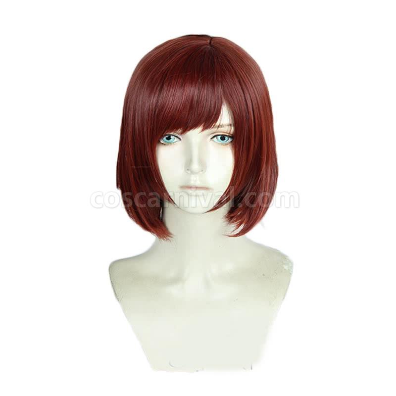 kingdom hearts iii kairi short straight wine red wigs cosplays