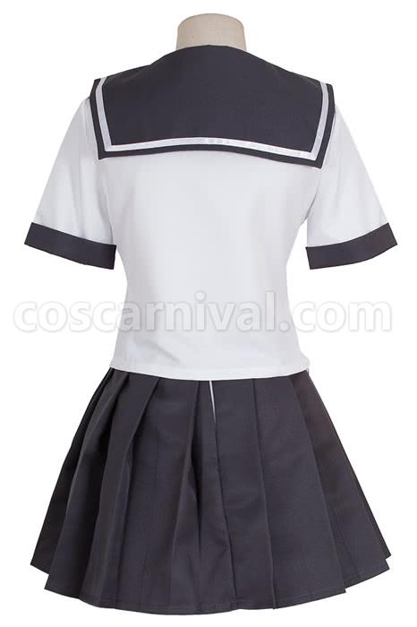 Kousaka kirino Short Sleeve Gray School Uniform Cosplay Costume, back view