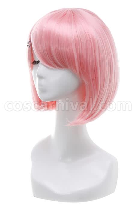 Life In A Different World From Zero Rem Short Bob Straight Pink Female Cosplay Costume coscarnival