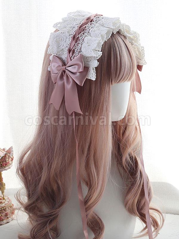 Sweet Lolita Headdress Lace?Bows Lolita Headband coscarnival