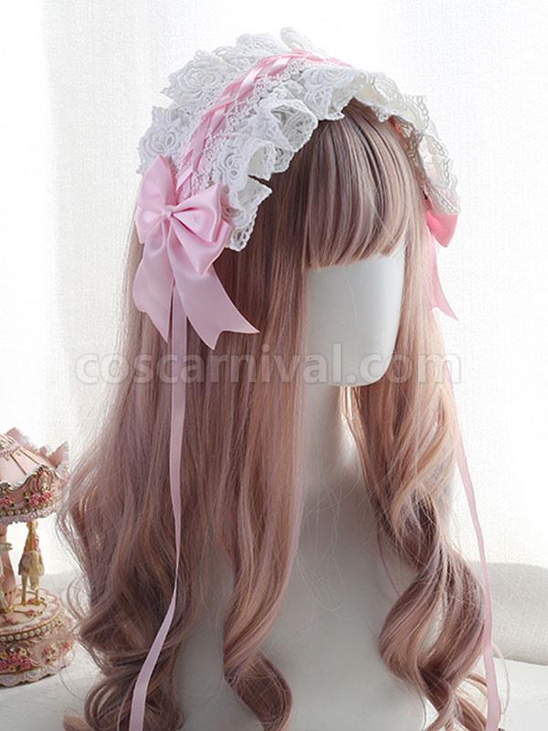 Sweet Lolita Headdress Lace?Bows Lolita Headband coscarnival
