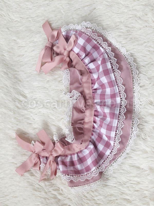 Sweet Lolita Accessories Burgundy Lace Polyester Fiber Headwear Bow Miscellaneous coscarnival