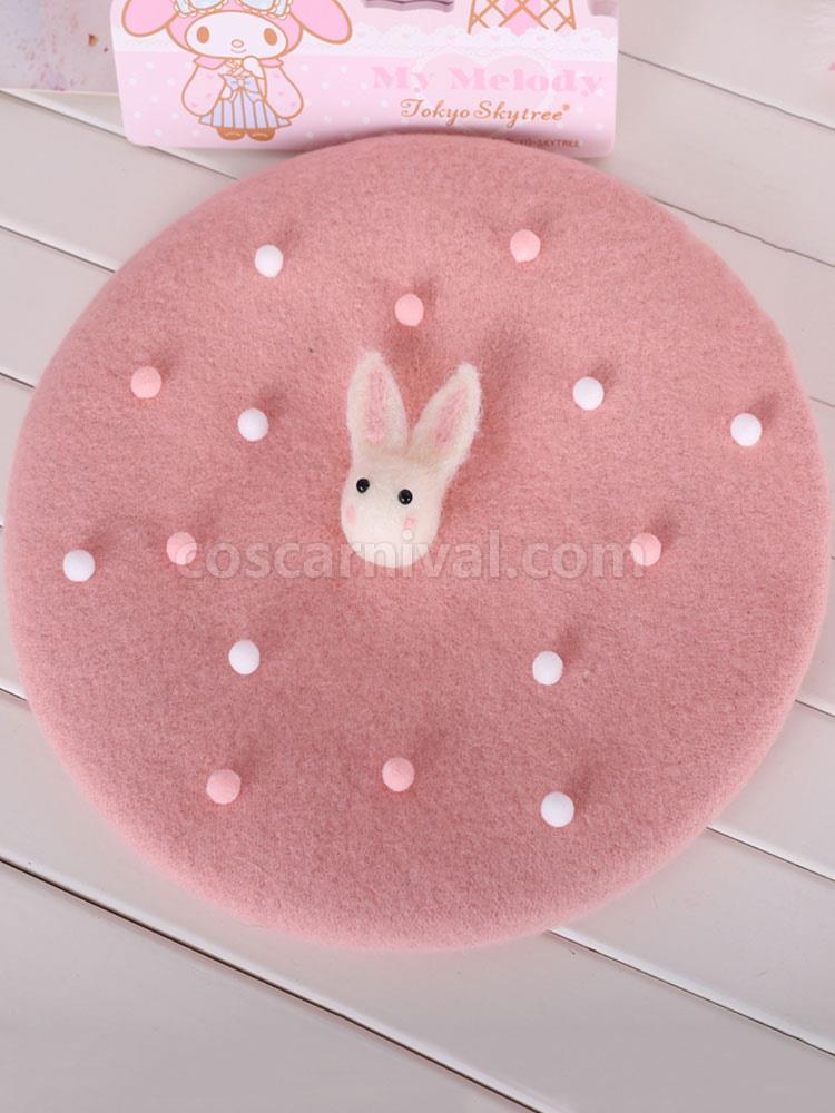 Sweet Lolita Hat Pink BowknotBow Polyester Lolita Accessories Headwear coscarnival