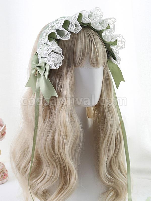 Sweet Lolita Headdress Lace?Bows Headband Headwear