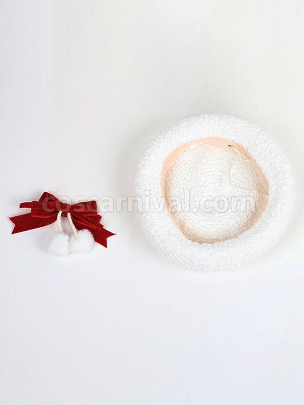 ROCOCO Style Lolita Hat White Bows Accessory Lolita Accessories coscarnival