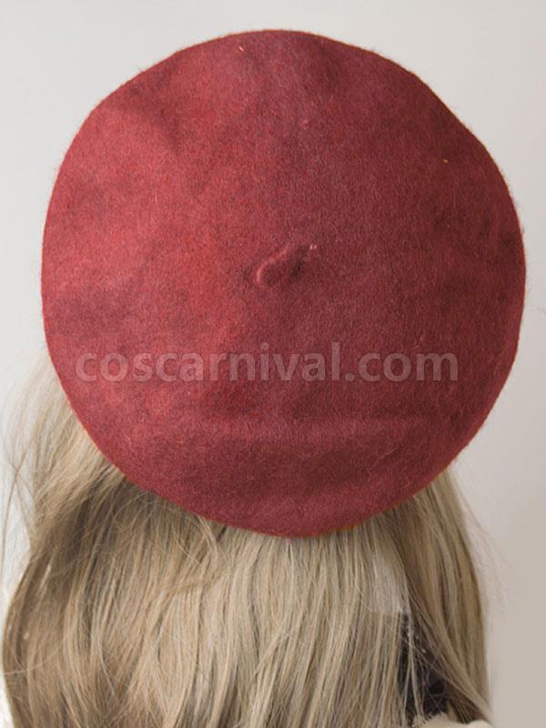 Classic Lolita Beret Wool Burgundy Lolita Hat coscarnival