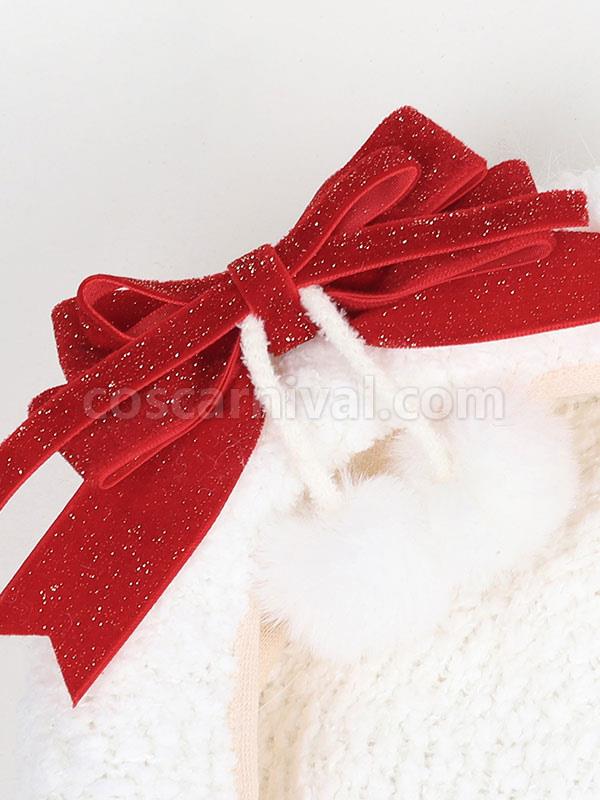 ROCOCO Style Lolita Hat White Bows Accessory Lolita Accessories coscarnival