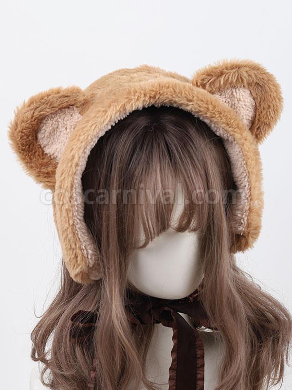 Sweet Lolita Hat Accessory Light Brown Lolita Accessories coscarnival